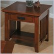 ADD TO YOUR SET: Jofran 036 Series Wood End Table in Brown Mission Oak