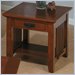 Jofran 036 Series Wood End Table in Brown Mission Oak