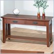 ADD TO YOUR SET: Jofran 036 Series Wood Sofa Table in Brown Mission Oak
