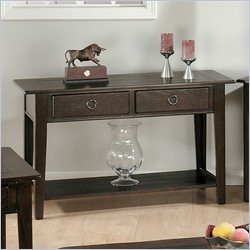 Jofran 081 Series Wood Sofa Table in Heirloom Oak