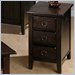 Jofran 081 Series Wood Chairside Table in Heirloom Oak