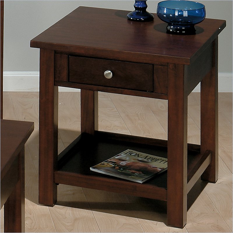 Jofran End Table in Miniatures - Milton Cherry Finish