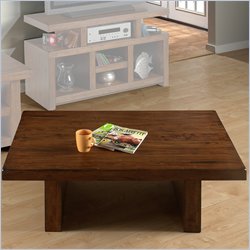 Jofran 254 Series Plank Cocktail Table in Braeburn Rough Hued Cherry