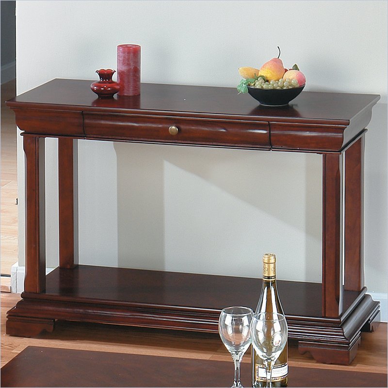 Jofran Sofa Table in Miniatures - Regal Cherry Finish