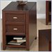 Jofran 367 Series Wood Chairside Table in Saddleback Cherry