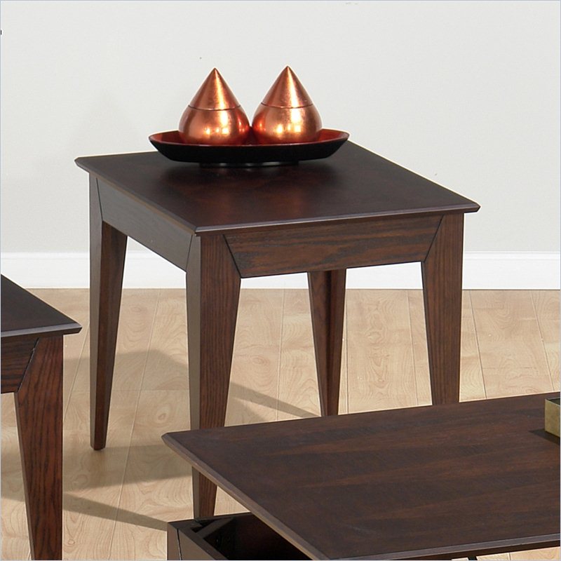 Jofran 401 Series Wood End Table in Albion Oak