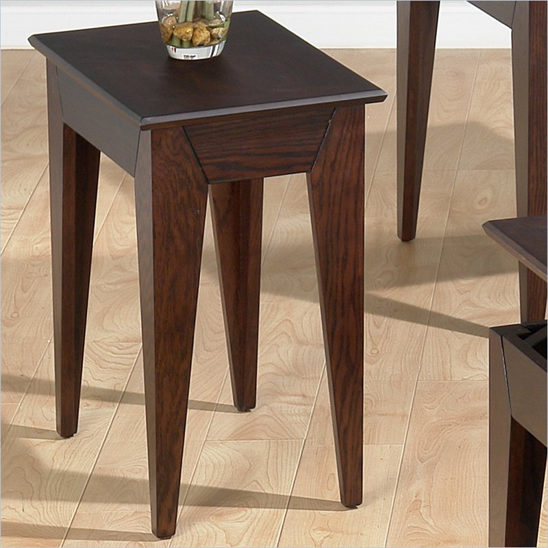 Jofran 401 Series Wood Chairside Table in Albion Oak