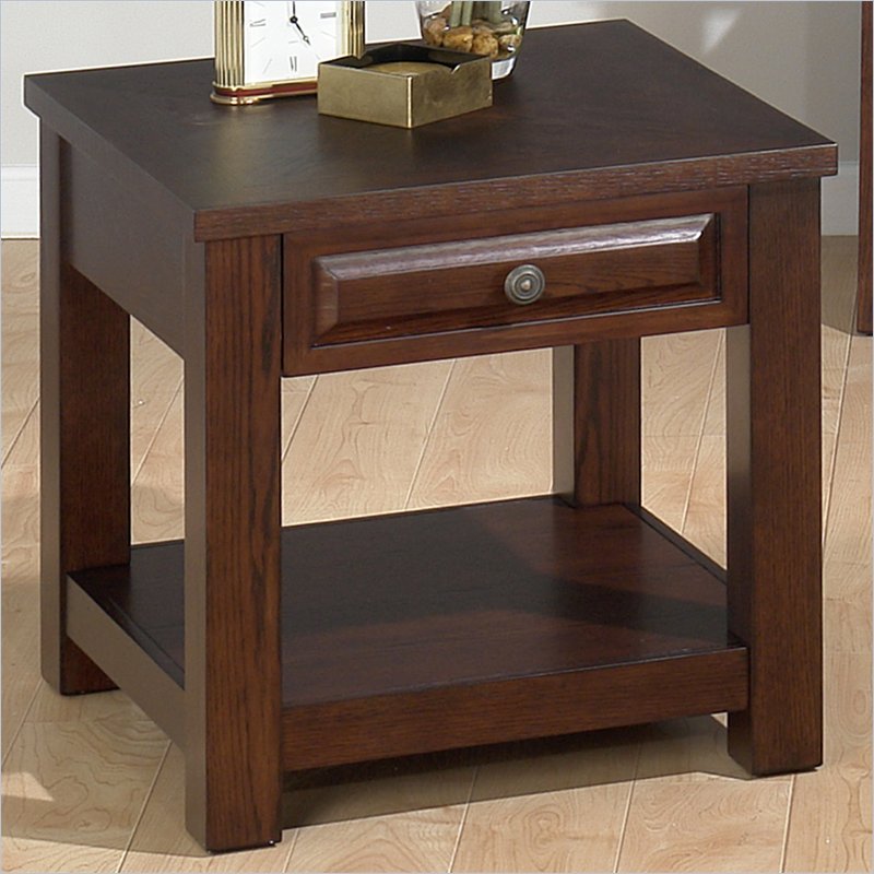 Jofran End Table in Ogden Oak Finish