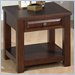 Jofran 484 Series Square Wood End Table in Ogden Oak
