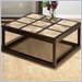 Jofran 768 Series Italian Tile Top Cocktail Table in Dark Roast Finish