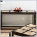Jofran 768 Series Italian Tile Top Console Table in Dark Roast Finish