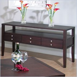 Jofran 945 Series Wood Sofa Table in Espresso