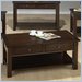 Jofran 951 Series Rectangular Wood Cocktail Table in Dark Rustic Prairie Finish