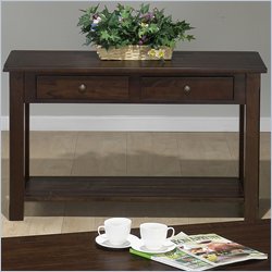Jofran 951 Series Wood Sofa Table in Dark Rustic Prairie Finish