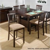 Jofran Counter Height Dining Table with Butterfly Leaf in Baker's Cherry