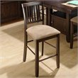 ADD TO YOUR SET: Jofran Counter Height Contemporary Slat Back Stool in Baker's Cherry (Set of 2)