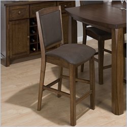 Jofran Counter Height Belvedere Stool in Kansas Oak