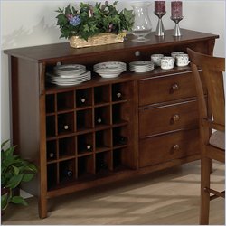 Jofran Dining Server in Saddle Brown Oak