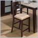 Jofran Ladderback Upholstered Stool in Simi Espresso (Set of 2)