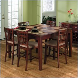 Jofran 7 Piece Counter Height Dining Set in Amaretto