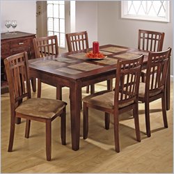 Jofran Rectangle Casual Dining Table with Butterfly Leaf in Amaretto Finish