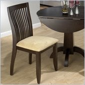 Jofran Vertical Slatback Wood Side Chair in Dark Chianti Finish (Set of 2)