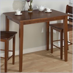 Jofran Fixed Top Counter Height Table in Bailey Brown Finish