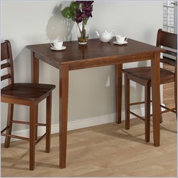 Jofran 3 Piece Counter Height Dining Set in Bailey Brown