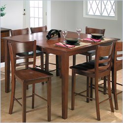 Jofran Counter Height Table with Butterfly Leaf in Bailey Brown Finish