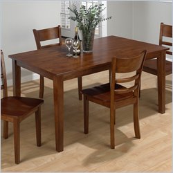 Jofran 5 Piece Lifestyle Dining Set in Bailey Brown
