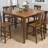 Jofran Counter Height Table with Butterfly Leaf in Kura Espresso & Canyon Gold Finish