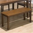 ADD TO YOUR SET: Jofran Backless Bench in Kura Espresso and Canyon Gold