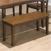 Jofran Backless Bench in Kura Espresso and Canyon Gold