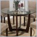 Jofran Glass Round Table in Carlsbad Cherry