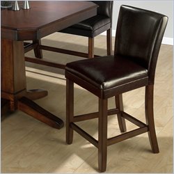 Jofran Counter Height Chestnut Vinyl Side Chair