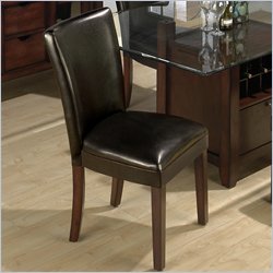Jofran Chestnut Vinyl Side Chair in Cherry Finish
