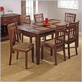 Jofran 5 Piece Contemporary Dining Set in Amaretto