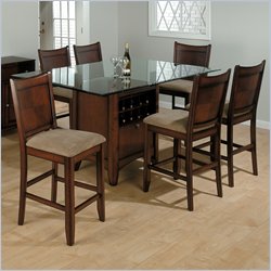 Jofran 5 Piece Rectangle Dining Set in Carlsbad Cherry