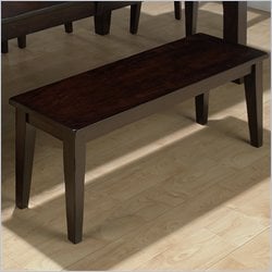 Jofran Conventional Height Backless Dining Bench in Dark Rustic Prairie