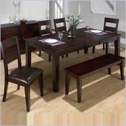 Jofran 7 Piece Conventional Height Dining Set in Dark Rustic Prairie