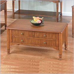 Jofran 699 Series Rectangular Cocktail Table in Oak Wood