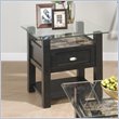 ADD TO YOUR SET: Jofran Marble Techmetric End Table in Basic Black