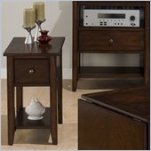 Jofran 354 Series Chairside Table in Newport Cherry