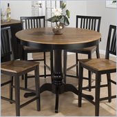 Jofran 244 Series Round Dining Table in Honey and Black