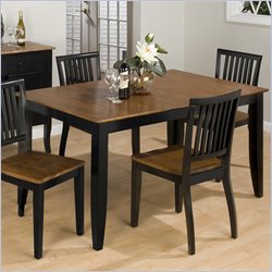 Jofran 244 Series Rectangular Dining Table in Honey and Black