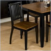 Jofran 244 Series Bradford Side Chair in Honey and Black (Set of 2)
