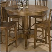 Jofran 544 Series Round Counter Height Dining Table in Antique Honey