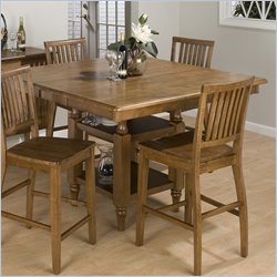 Jofran 544 Series Counter Height Dining Table in Antique Honey