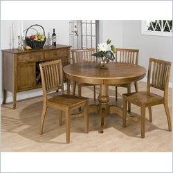 Jofran 544 Series 5 Piece Round Dining Set in Antique Honey
