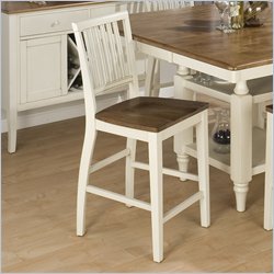 Jofran 644 Series Bradford Counter Height Stool in White